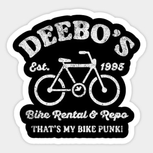 Deebos Bike Rentals, //Friday Sticker